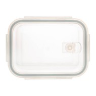 Pote 1L Retangular Hermético Borossilicato Transparente